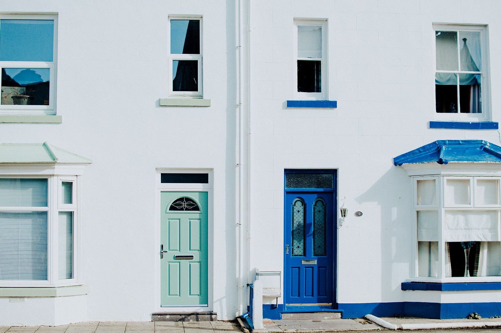 A front door on a house exterior