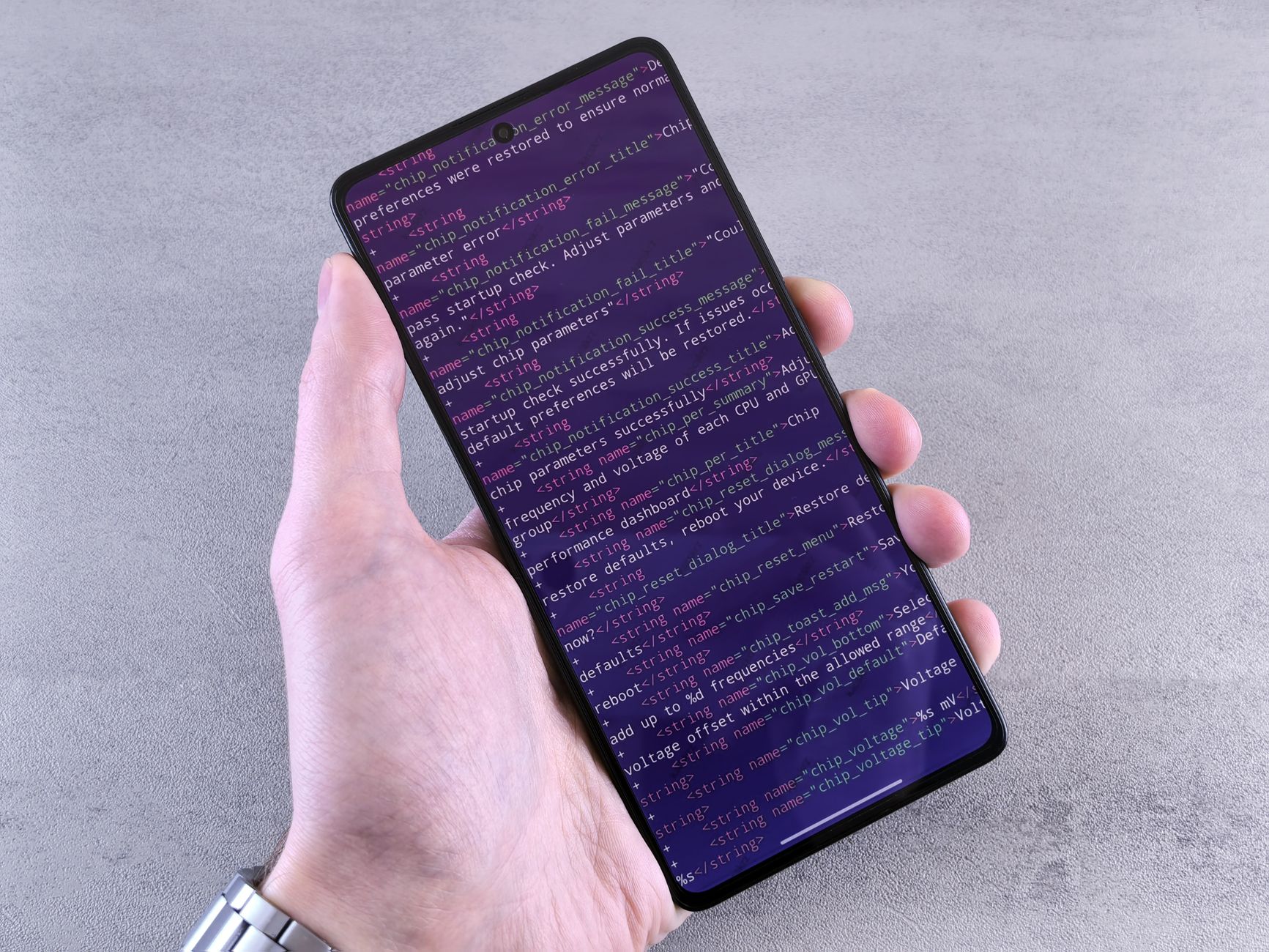 A phone showing CDC tick information